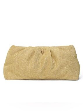 Victoria's Secret Shimmering Gold Cosmetic Bag